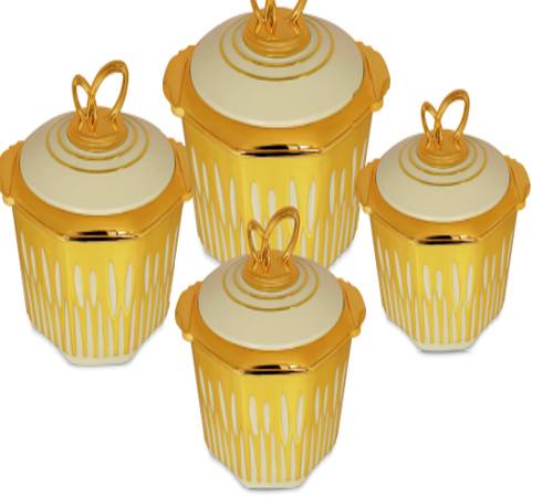 Golden Designer Insulated Plastic Casserole Set