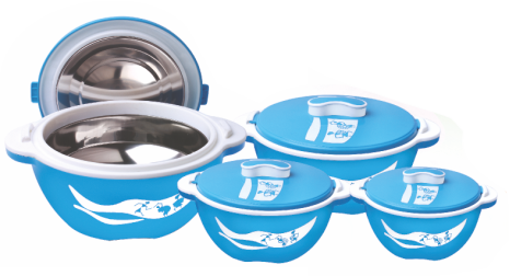 AquaSteel Insulated Plastic Casserole Set