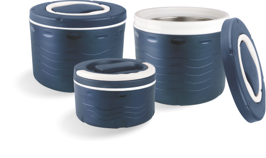 OceanWave Insulated Plastic Food Carrier Set