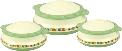 SpringBloom Insulated Plastic Casserole Set