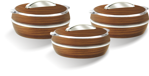 WoodAura Insulated Plastic Casserole Set