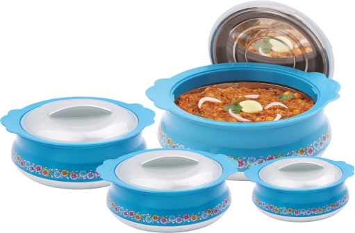 Blue Harmony Insulated Plastic Casserole Set