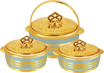 Imperial Gold Insulated Plastic Casserole Set with Handle